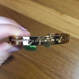 Lilly Pulitzer gold bracelet with tassels